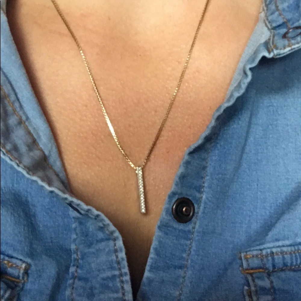 14k gold diamond necklace